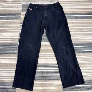 Mecca Jeans Men's Vintage Y2K HipHop Faded Denim Black Streetwear Size 36x34